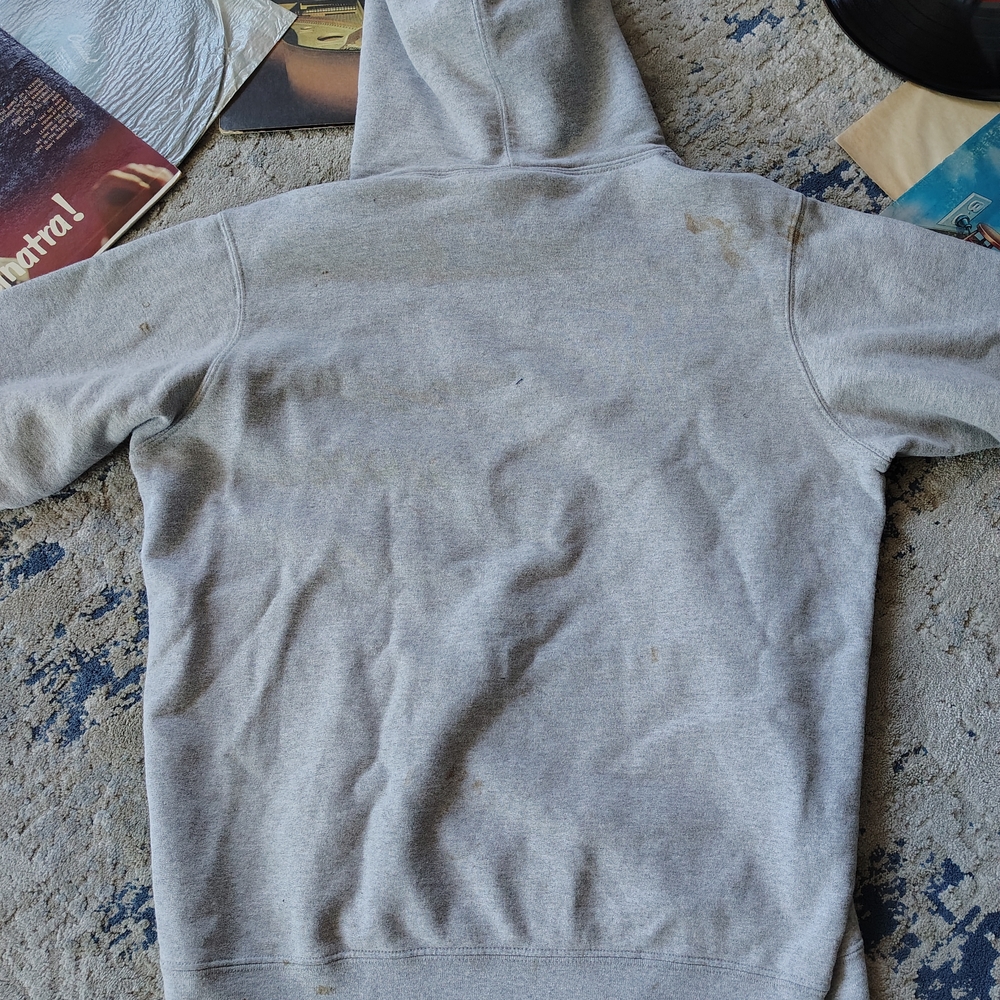 Gray Supreme Hoodie for Men - Picture 10 of 16